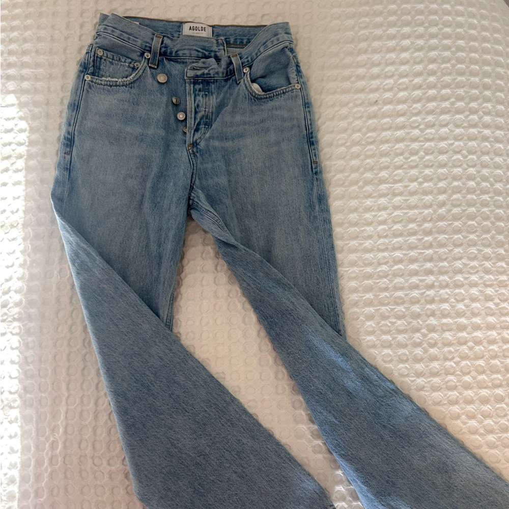 Agolde Classic Light Blue Jeans Size 22 (more like Size 25) - Picture 5 of 16